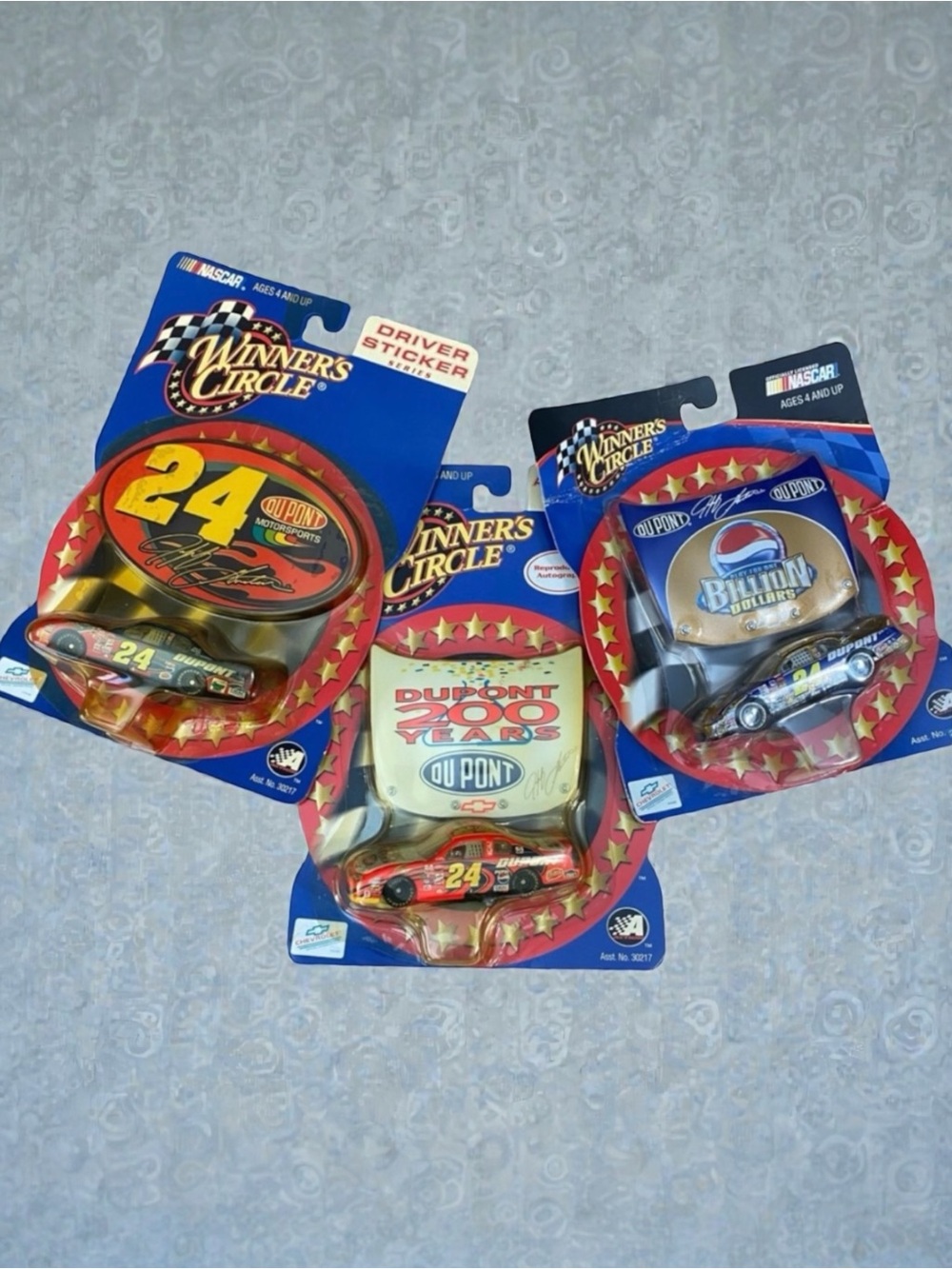 Winner's Circle NASCAR Lot - Jeff Gordon #24 Dupont & Billion Dollars
